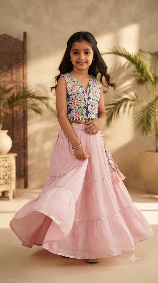 Pink Blossom Chaniya Choli