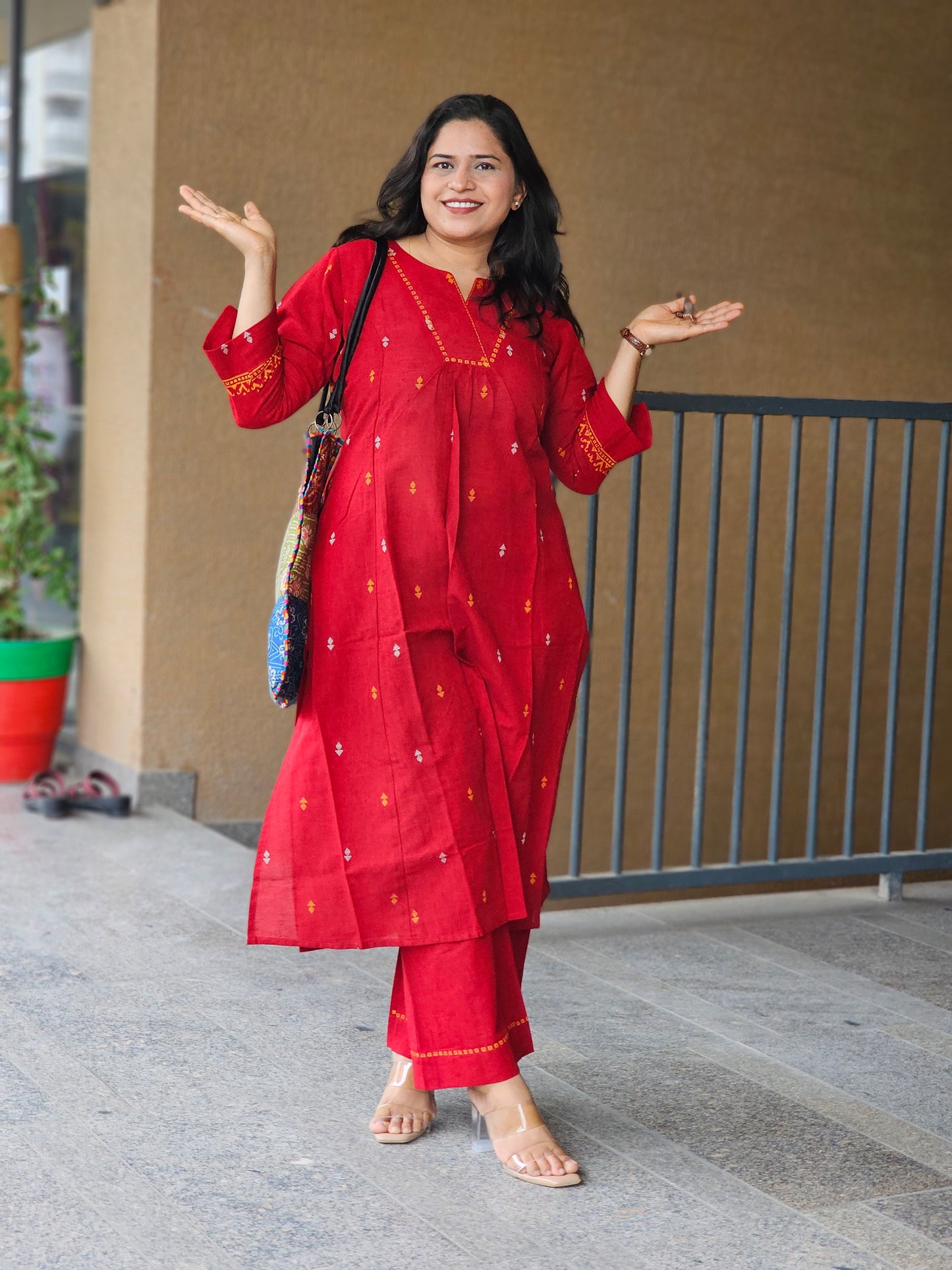 Ruby Grace Cotton Kurta Set