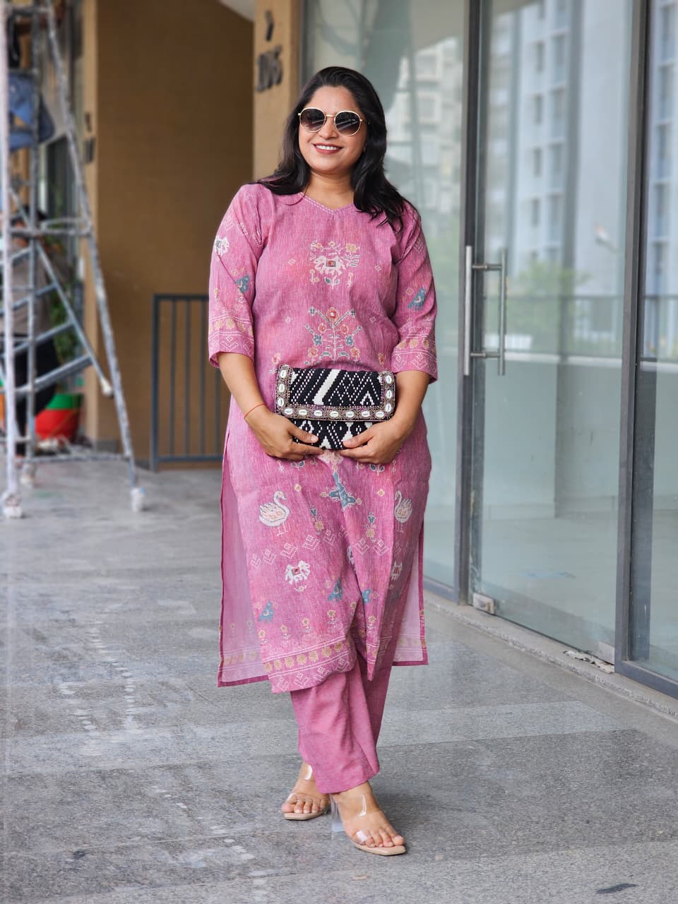 Magenta Kurta-Plazo Set