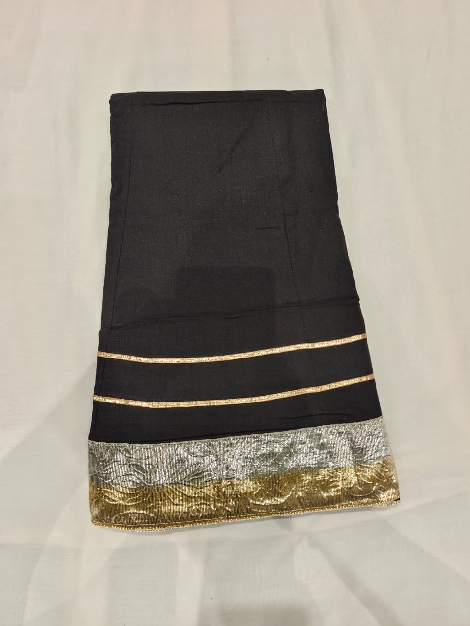 Black & Gold Embroidered Partywear Lehenga Choli Set