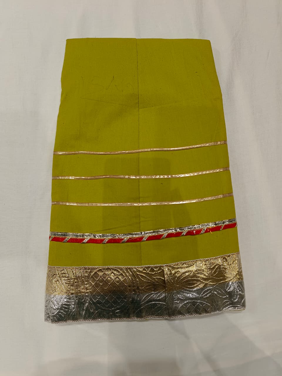 Yellow & Orange Embroidered Work Lehenga Choli Set