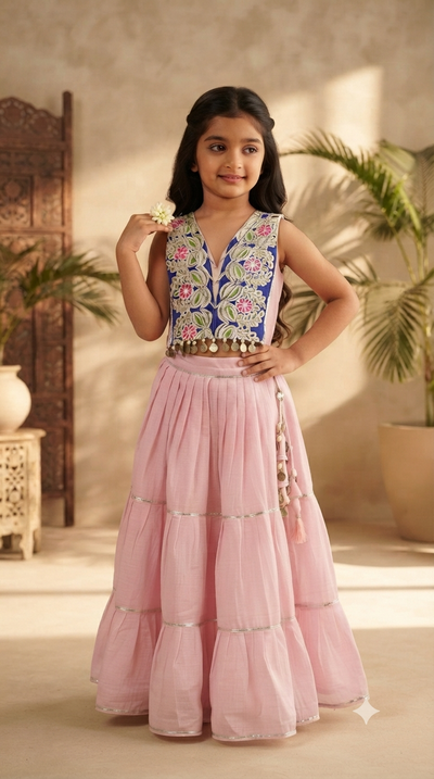 Pink Blossom Chaniya Choli