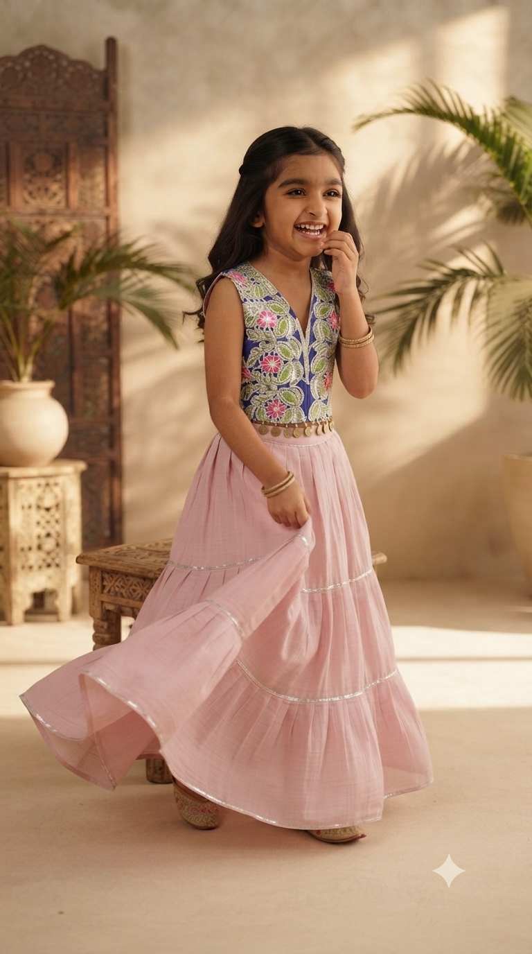Pink Blossom Chaniya Choli
