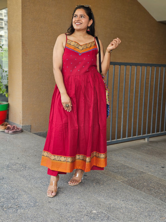 The Royal Fuchsia Ethnic Dress Set