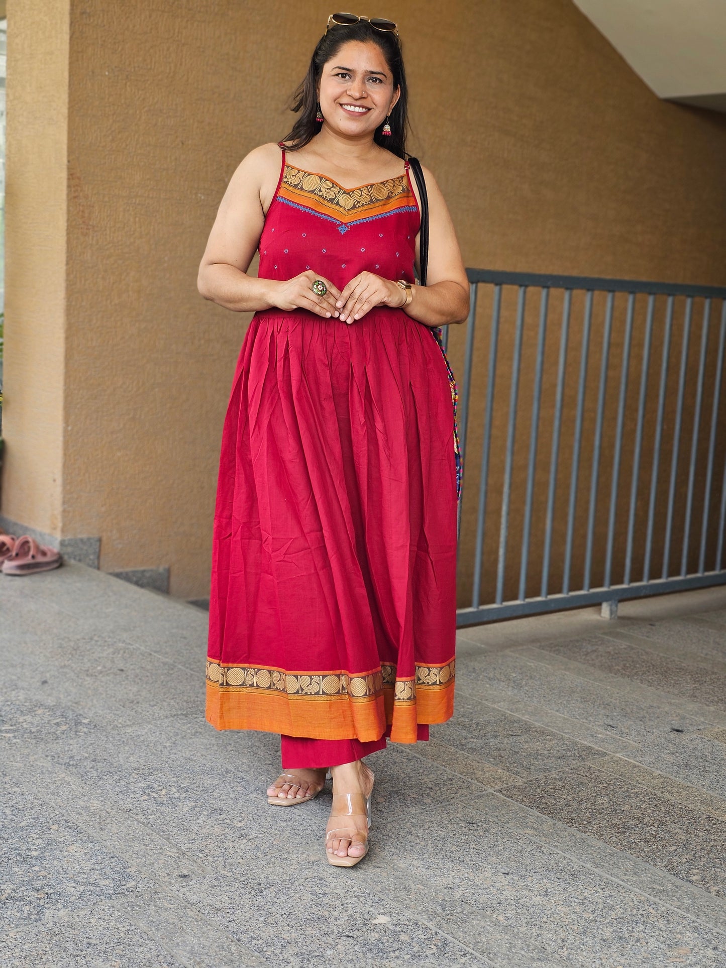 The Royal Fuchsia Ethnic Dress Set