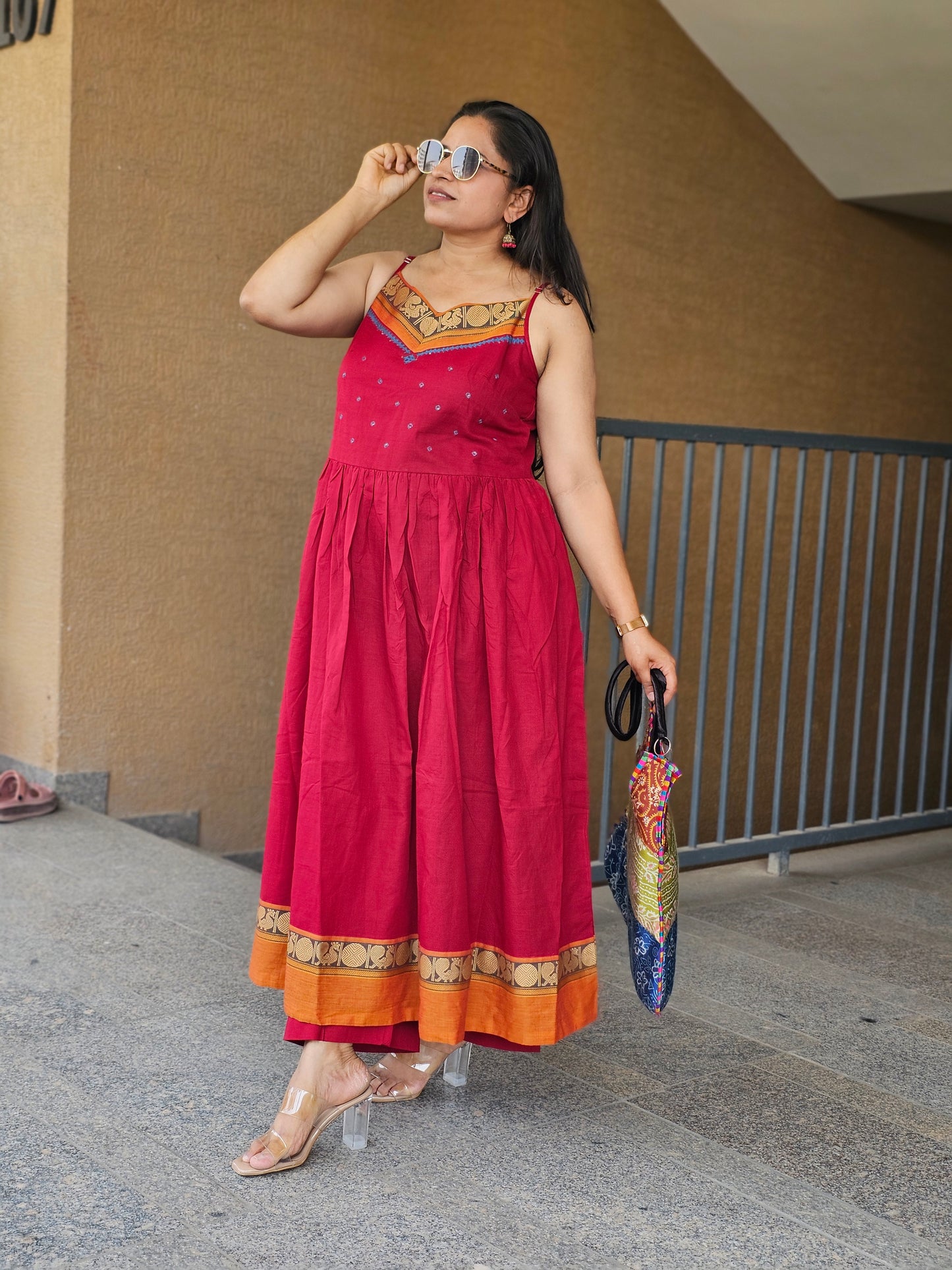 The Royal Fuchsia Ethnic Dress Set