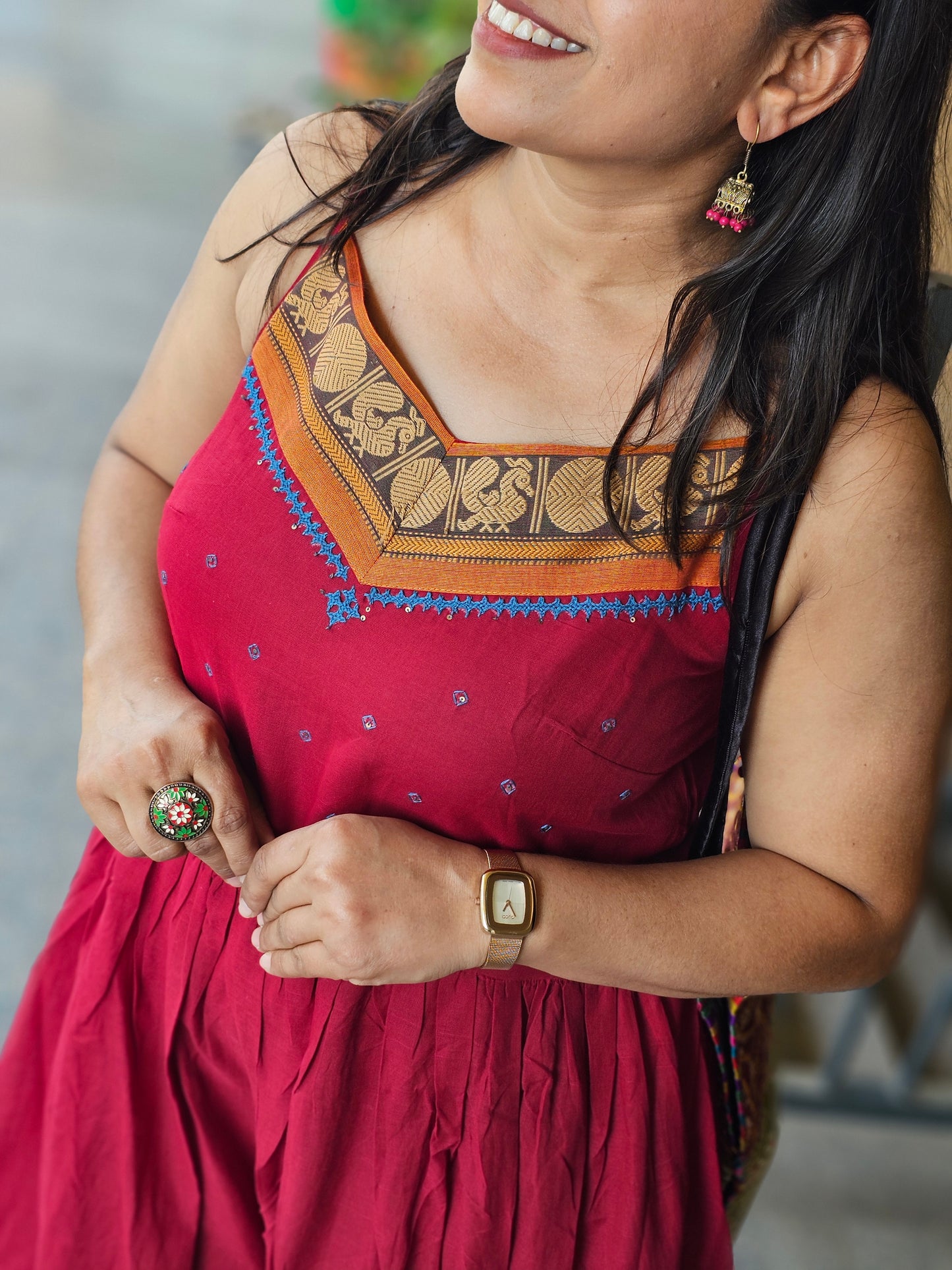 The Royal Fuchsia Ethnic Dress Set