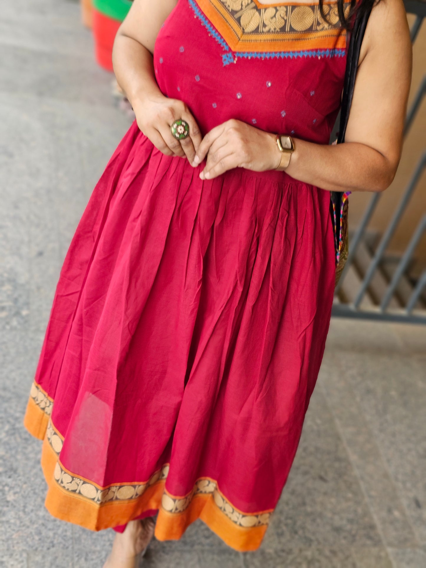 The Royal Fuchsia Ethnic Dress Set