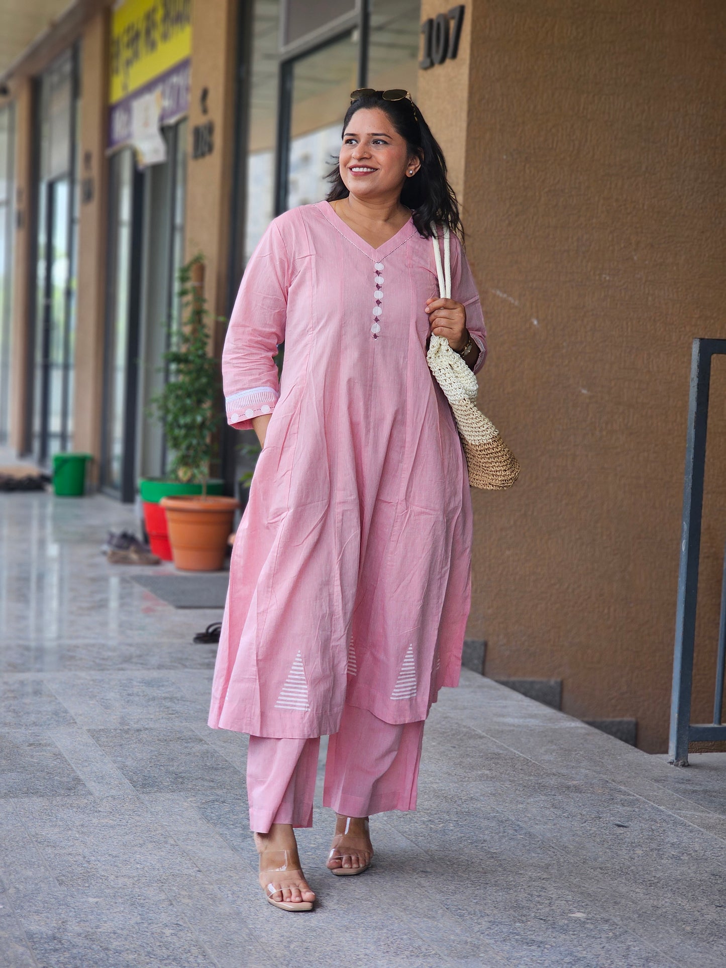 Blush Pink Summer Breeze Kurta Set