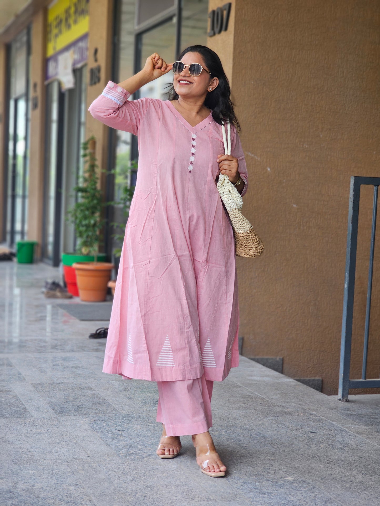 Blush Pink Summer Breeze Kurta Set