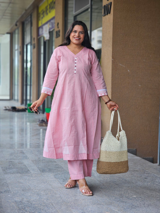 Blush Pink Summer Breeze Kurta Set