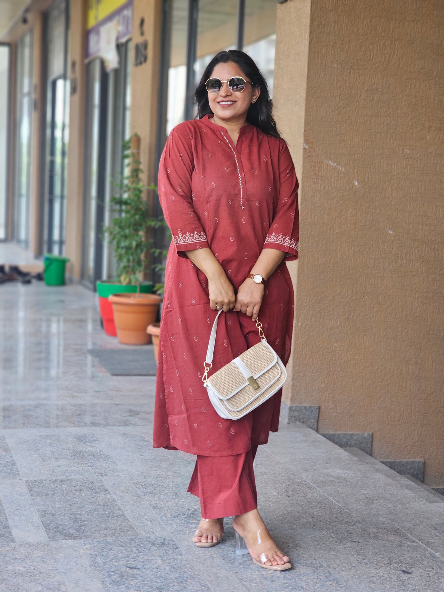 Terracotta Hue Comfort Kurta Set