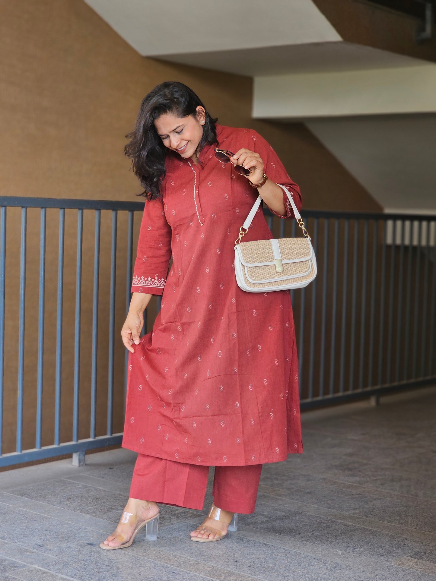 Terracotta Hue Comfort Kurta Set