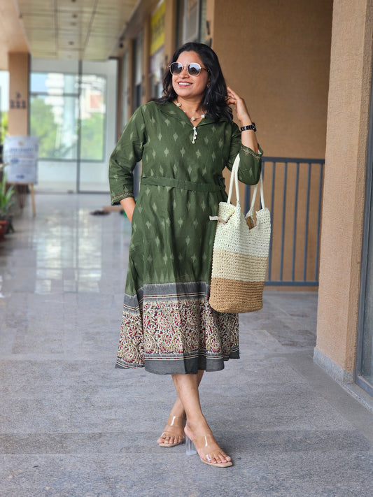 The Forest Boho-Chic Flared Dress