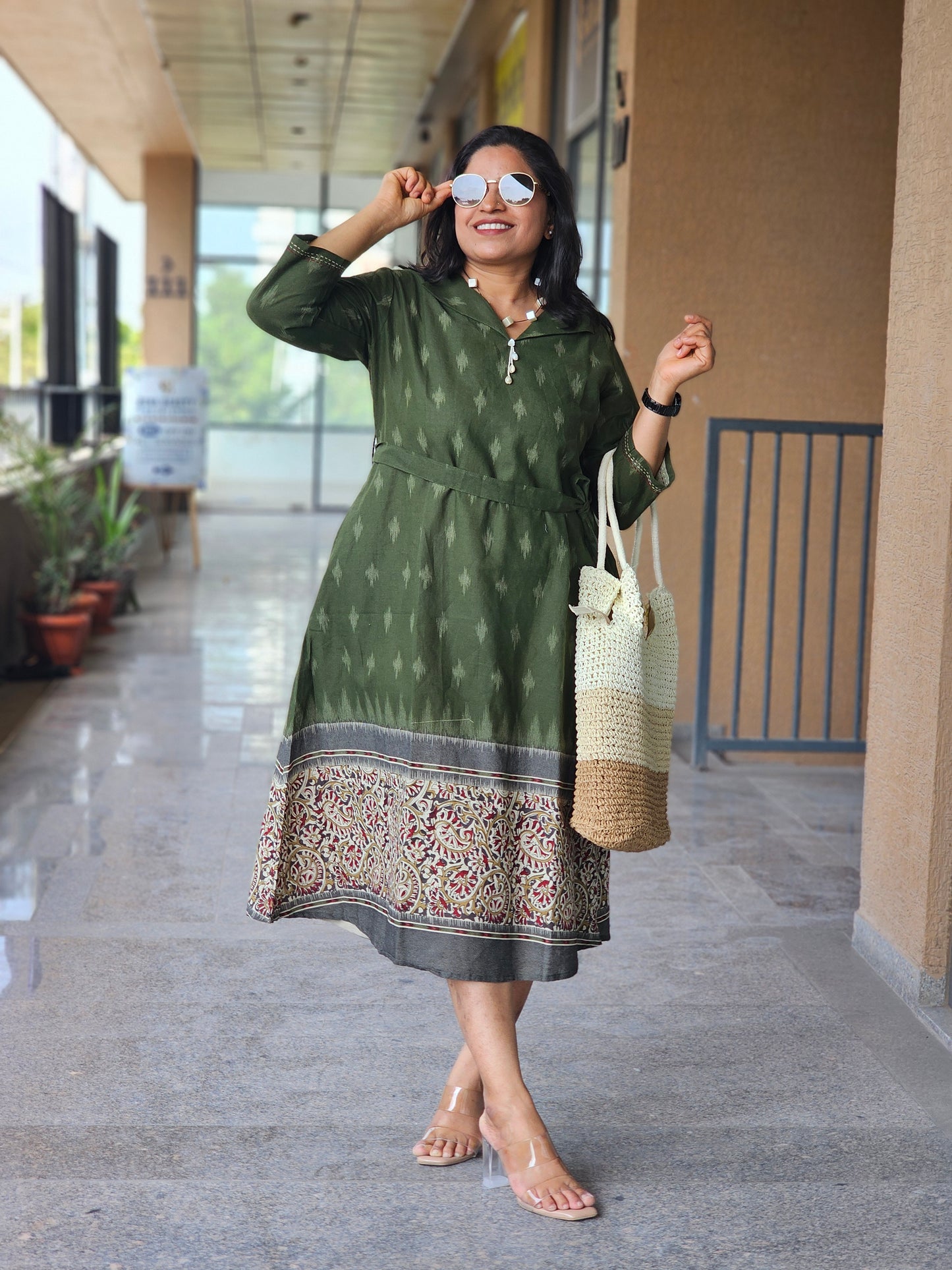 The Forest Boho-Chic Flared Dress