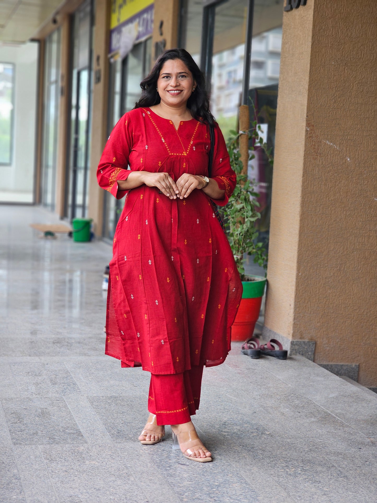 Ruby Grace Cotton Kurta Set