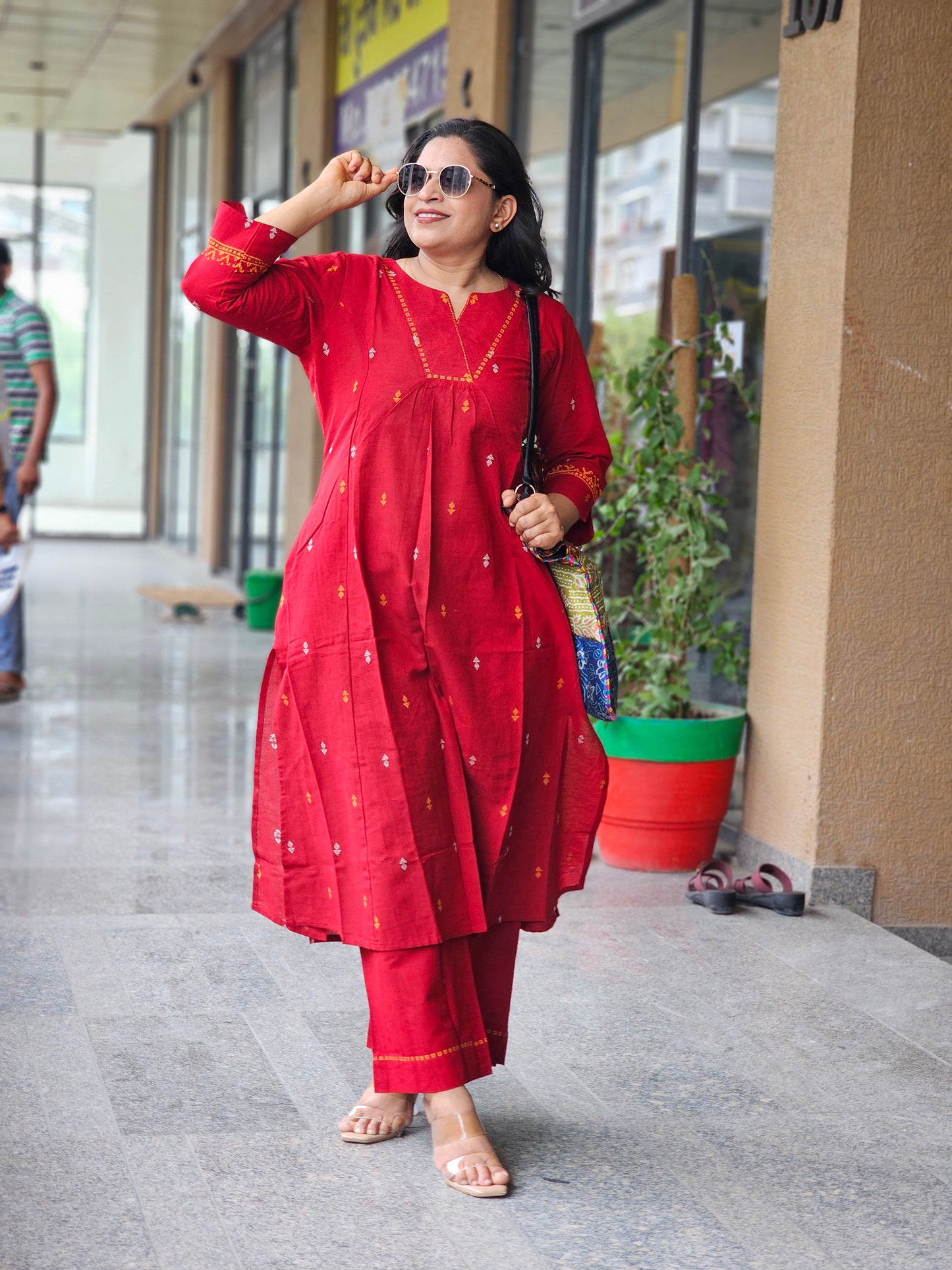 Ruby Grace Cotton Kurta Set