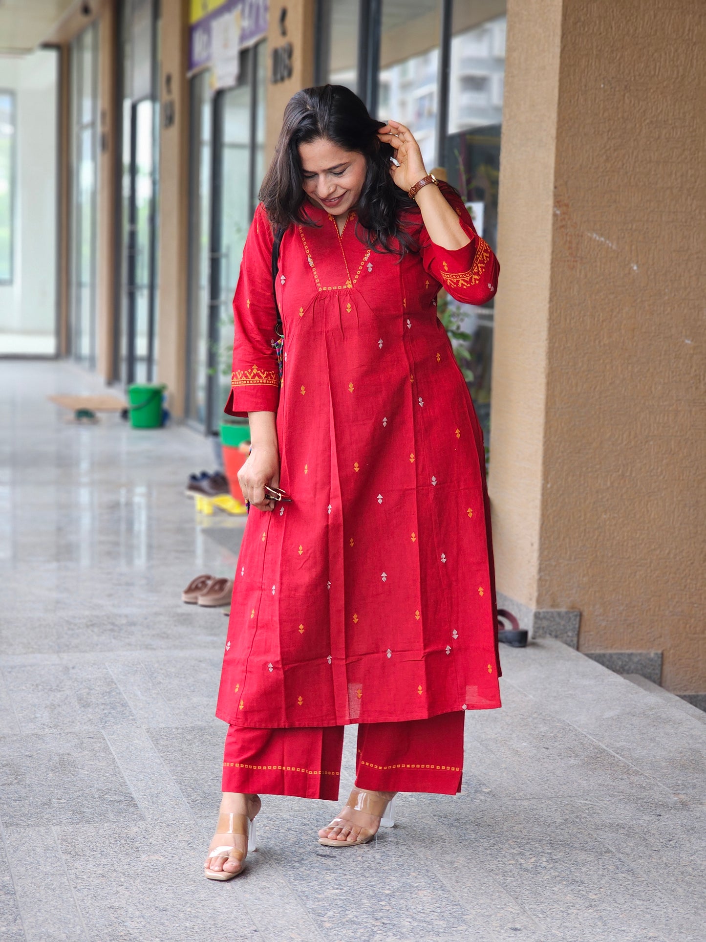 Ruby Grace Cotton Kurta Set