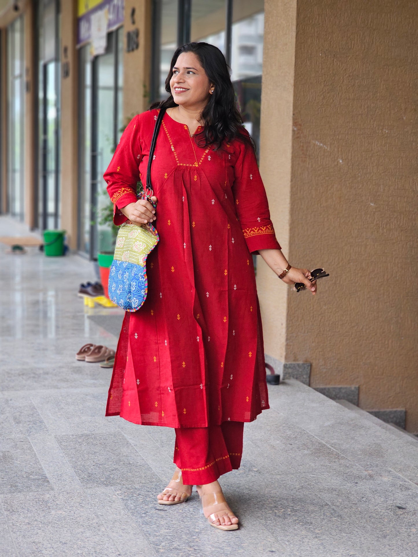 Ruby Grace Cotton Kurta Set