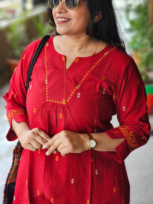Ruby Grace Cotton Kurta Set
