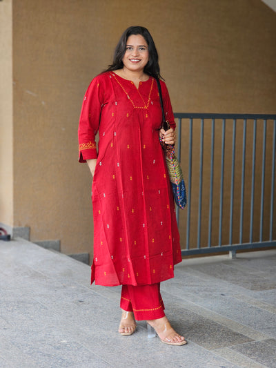 Ruby Grace Cotton Kurta Set