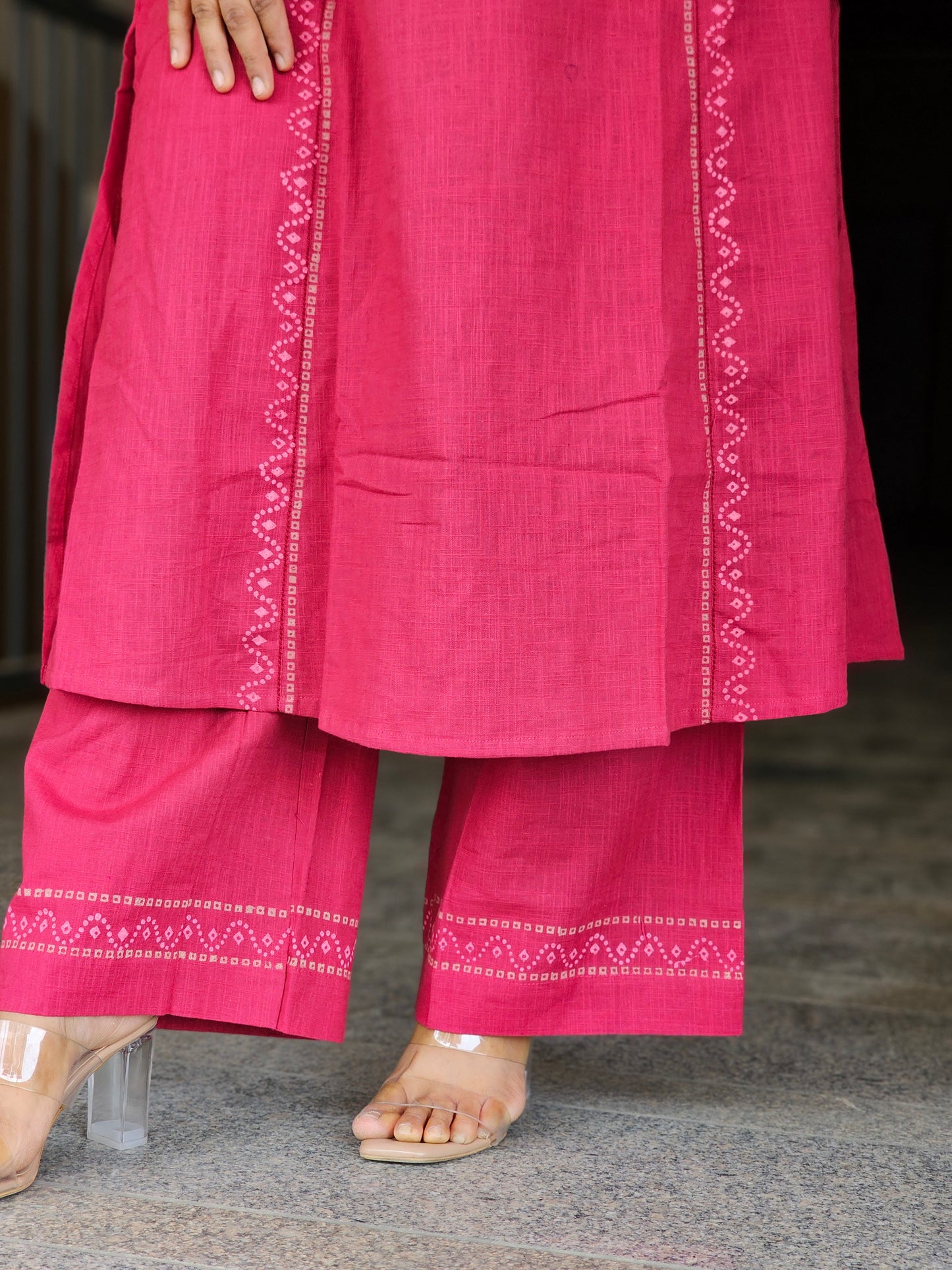 Magenta Aline Kurta Set