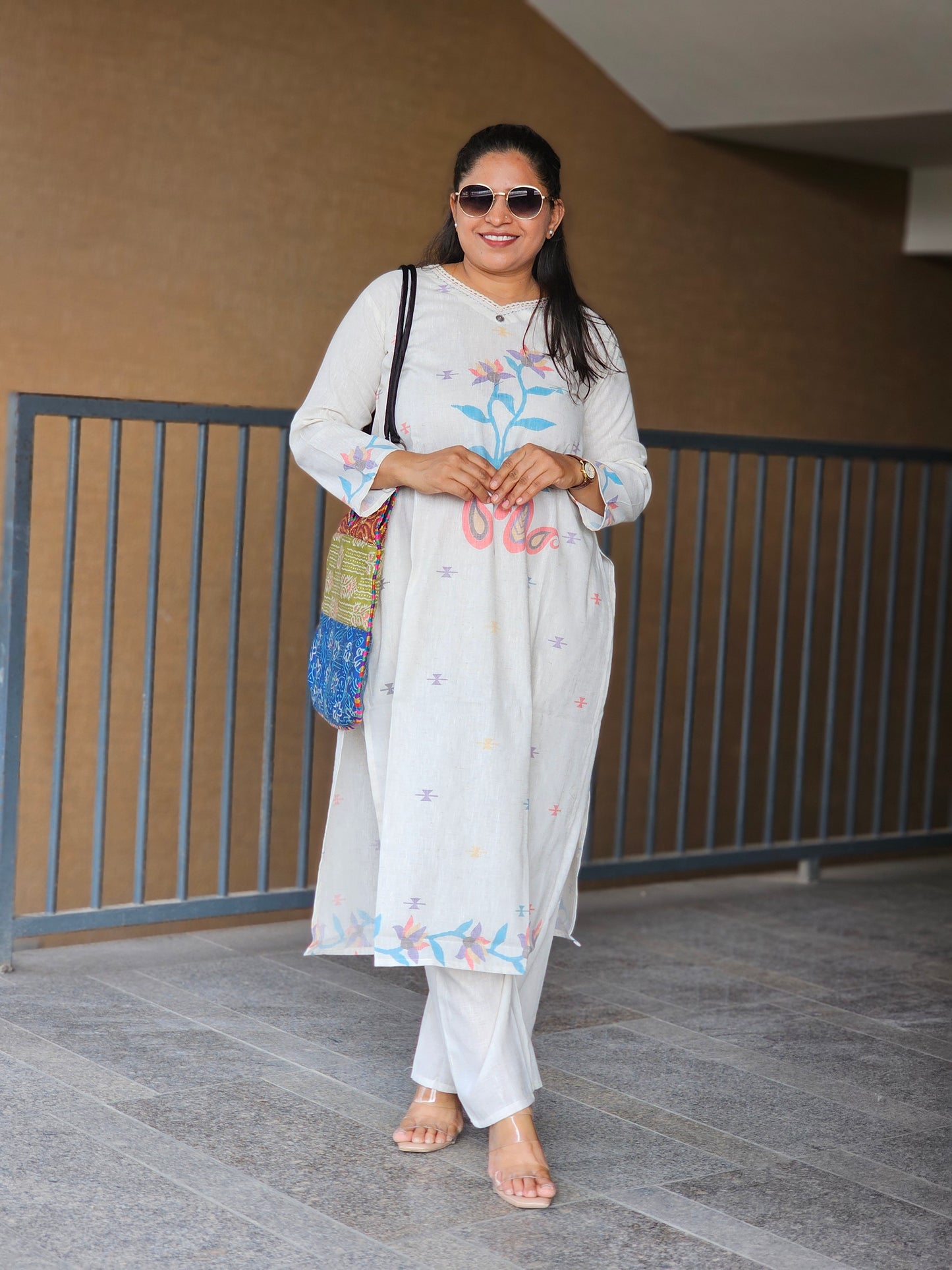 Classic White Cotton Kurta-Pent Set