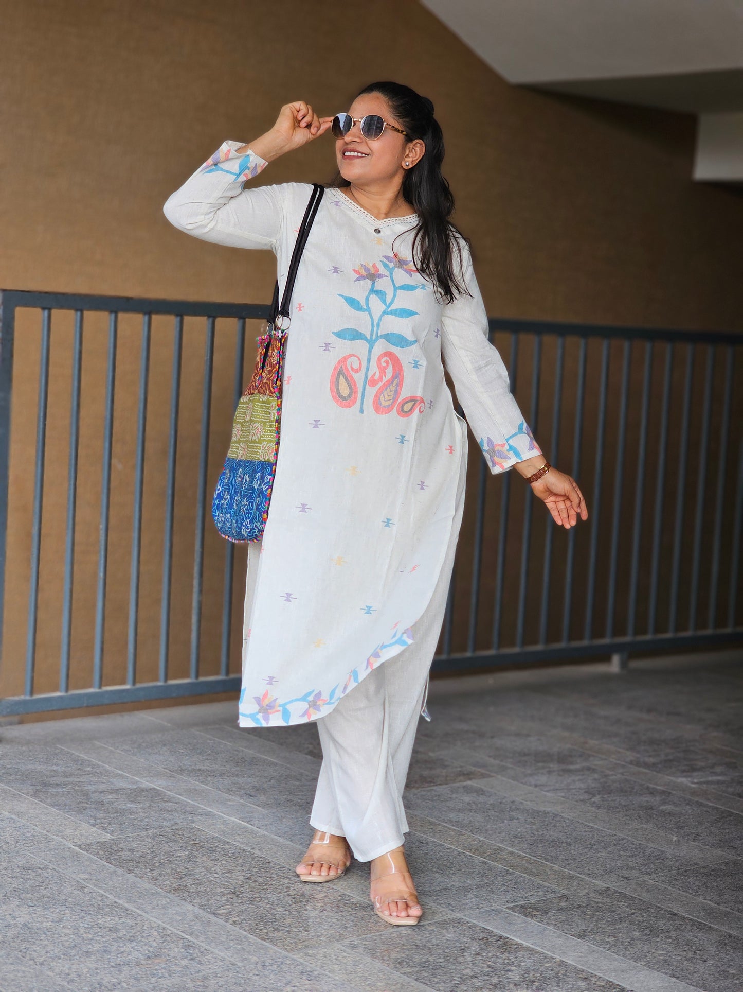 Classic White Cotton Kurta-Pent Set