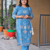 Indigo Blue Kurta-Plazo Set