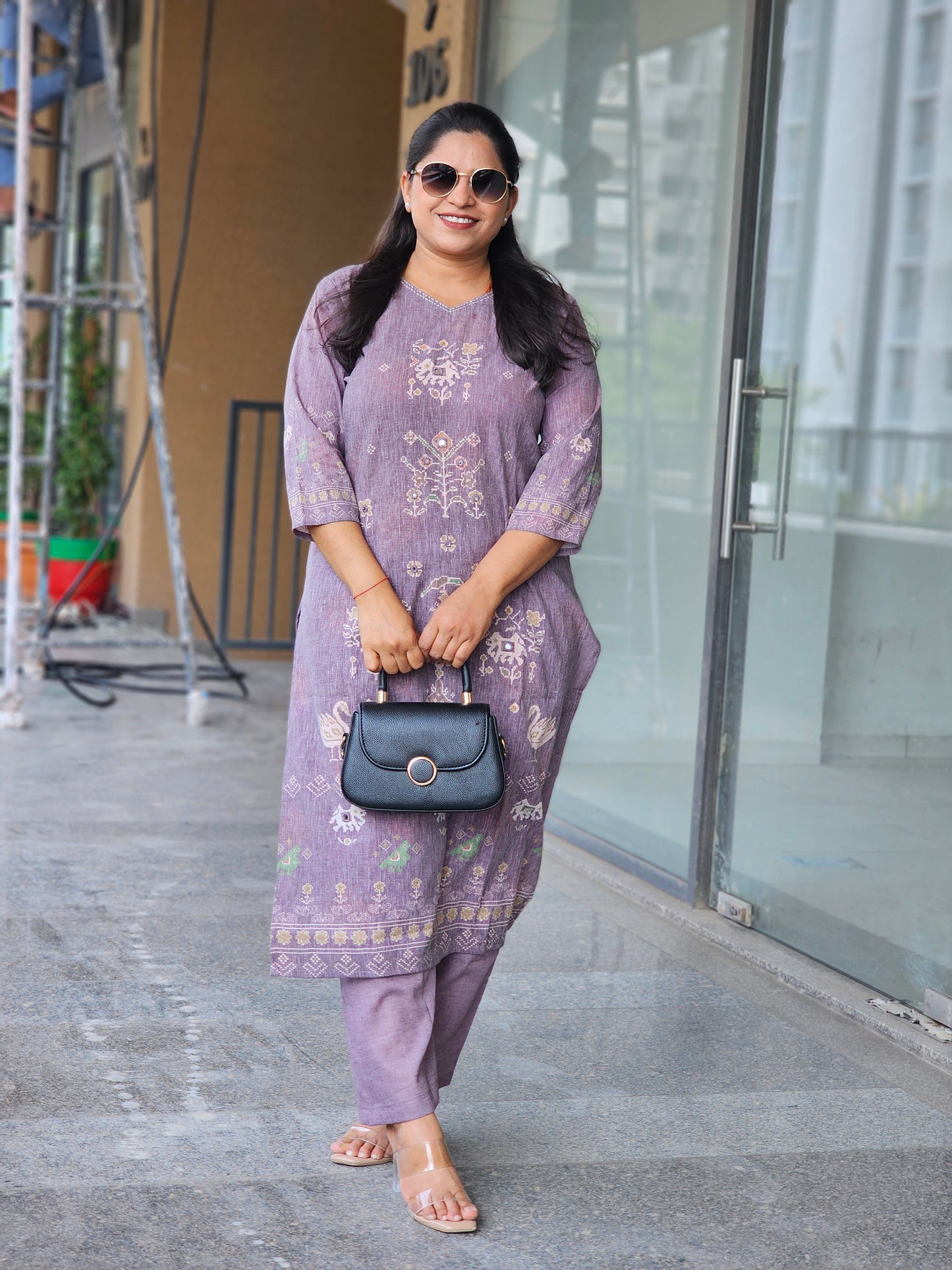 Lavender Mist Kurta-Plazo Set
