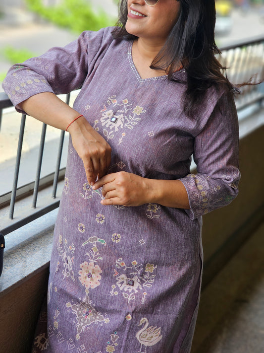 Lavender Mist Kurta-Plazo Set