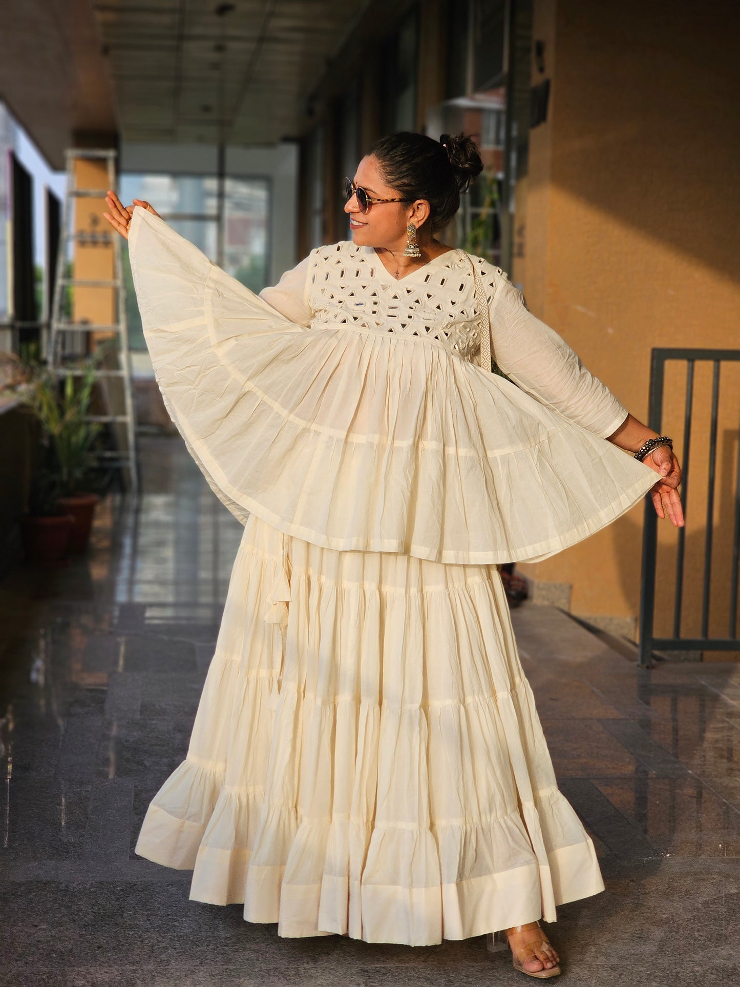 Off-White Flare Chaniya Choli