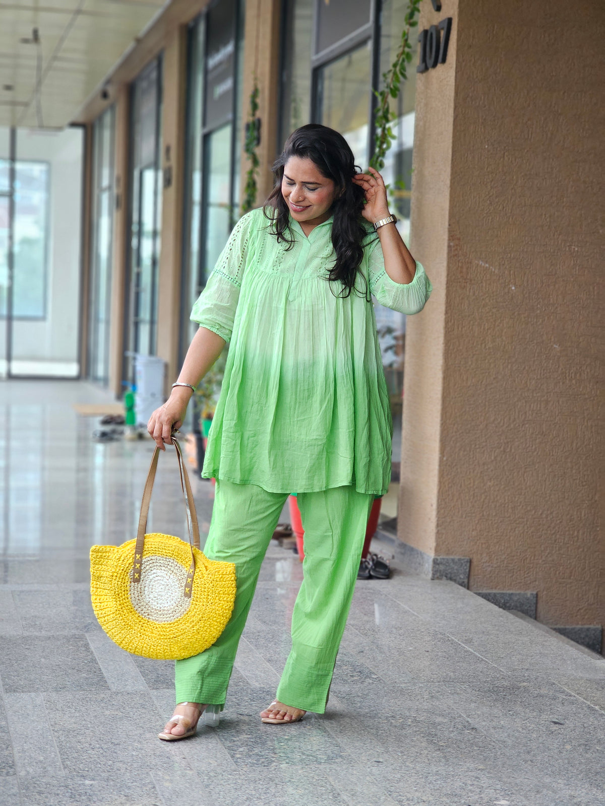 Farsi Style Lime Co-Ord Set