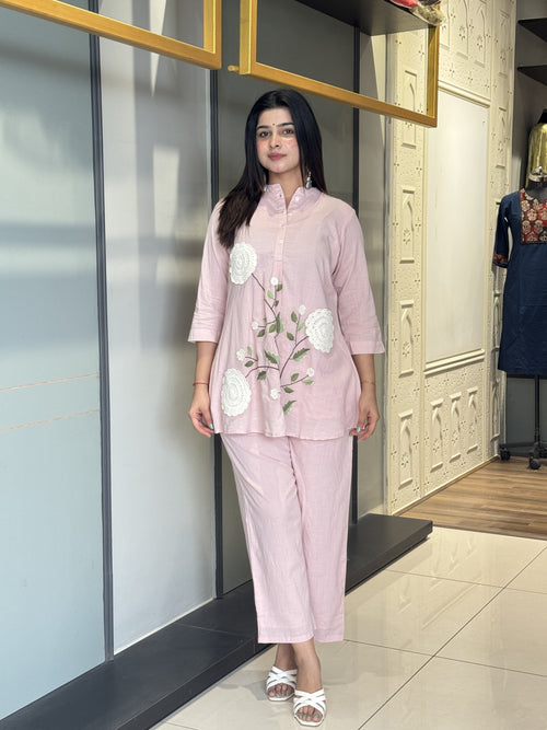 Blush Pink Floral Co-ord Set