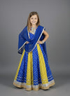 Blue & Yellow Bandhani Lehenga Choli Thumb