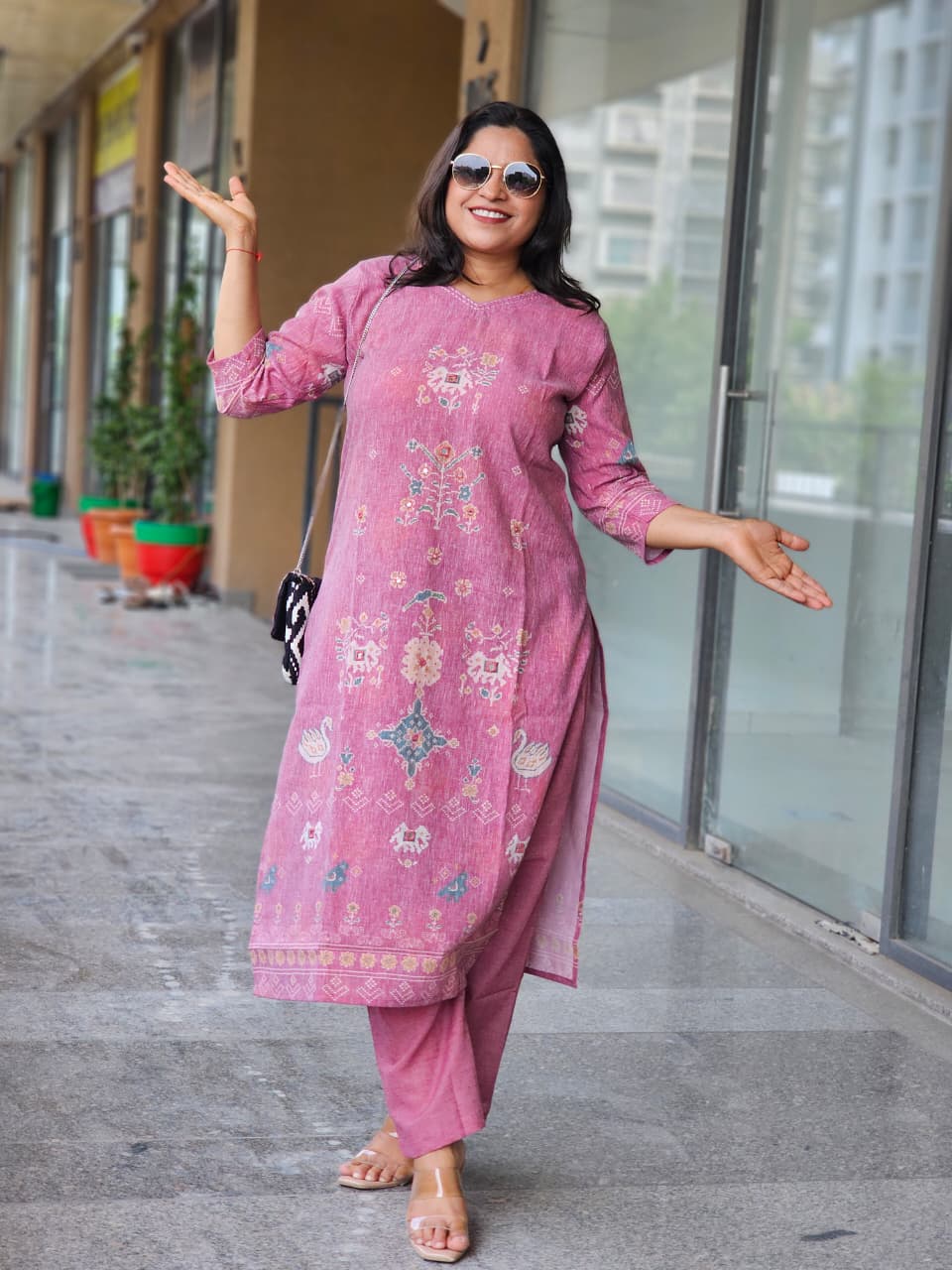 Magenta Kurta-Plazo Set