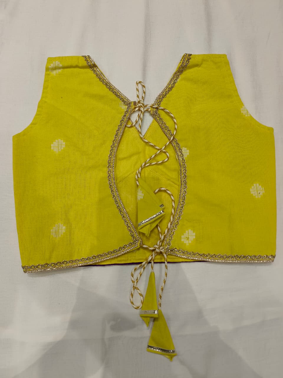 Sunshine Yellow & Purple Embroidered Lehenga Choli Set