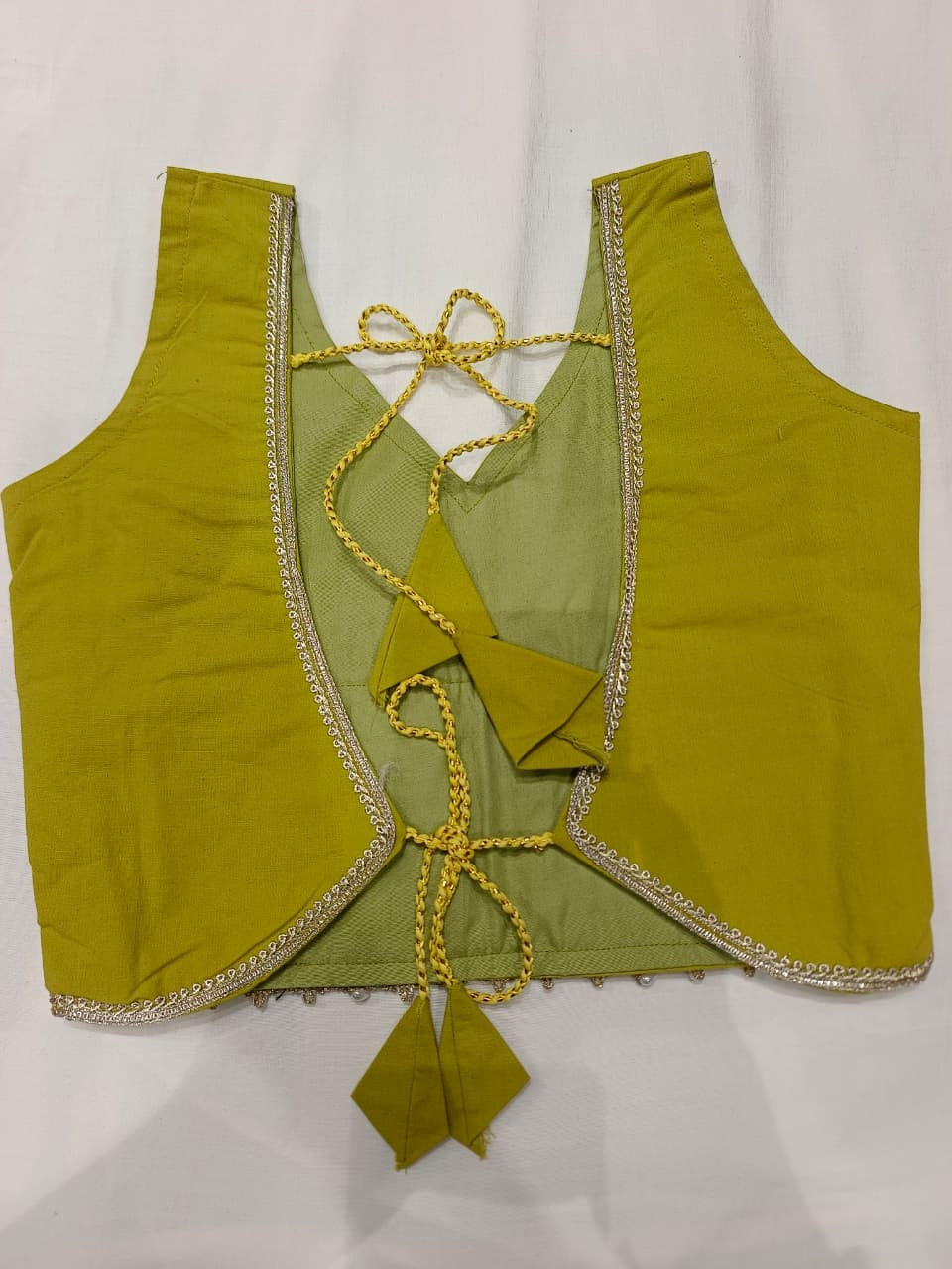 Yellow & Orange Embroidered Work Lehenga Choli Set