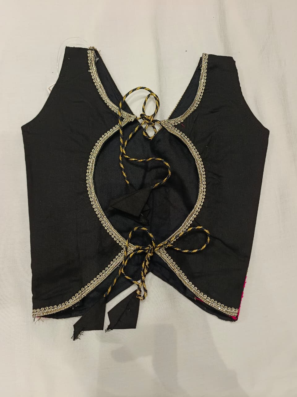 Black & Pink Embroidered Lehenga Choli Set