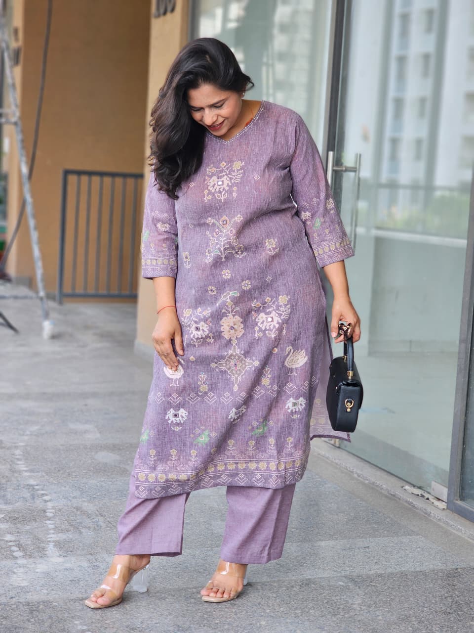 Lavender Mist Kurta-Plazo Set