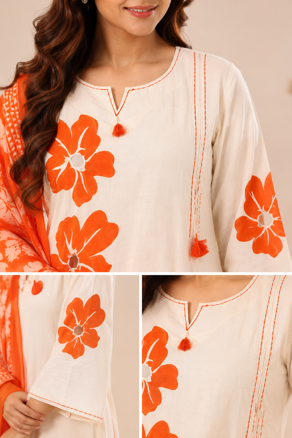 The Orage Bloom Duppta Set