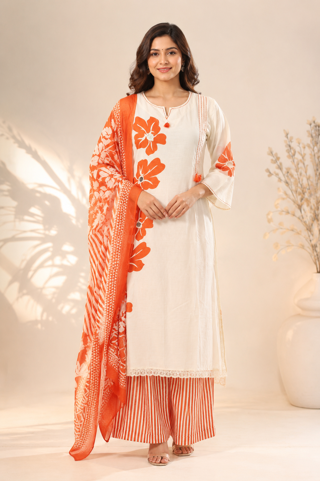 The Orage Bloom Duppta Set